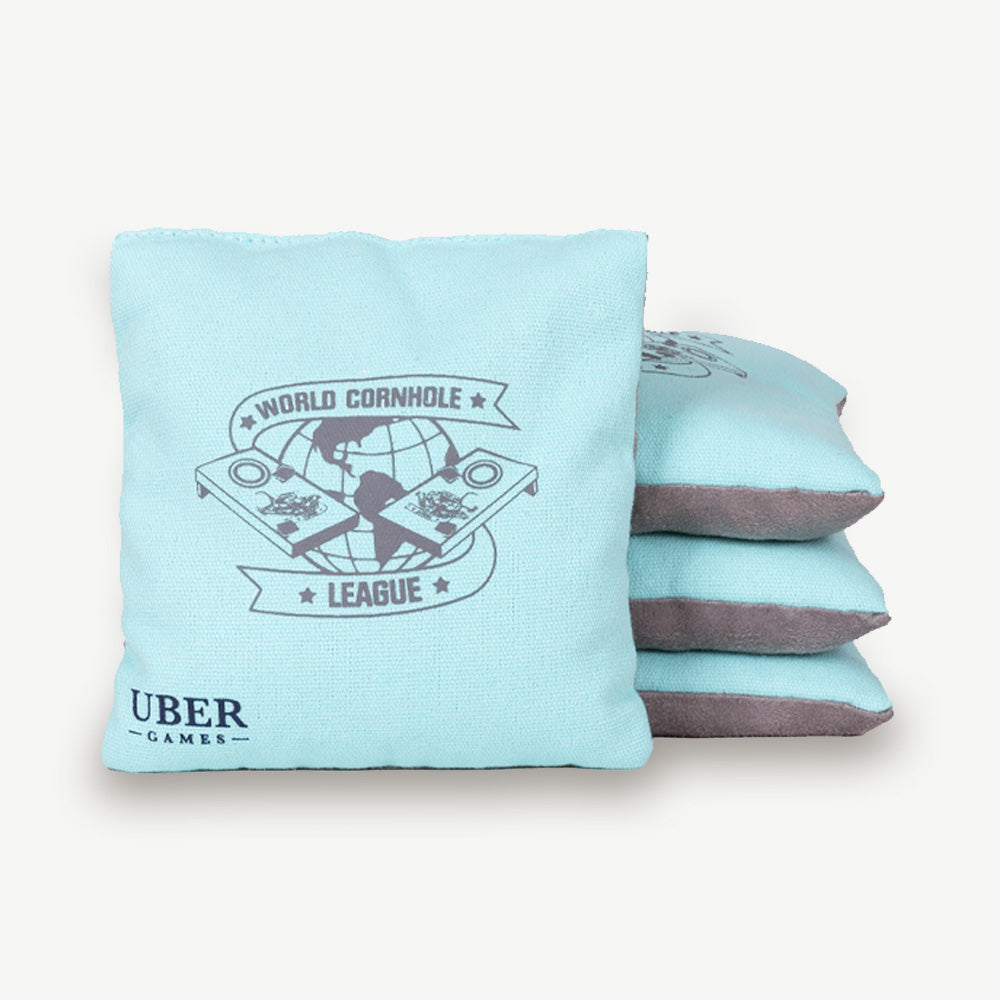 World Cornhole League Cornhole Bean Bags – 4 Green & 4 Grey
